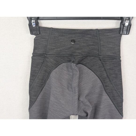 Lululemon Fast & Free High Rise Leggings Gray Women's Size 2 - Picture 9 of 13